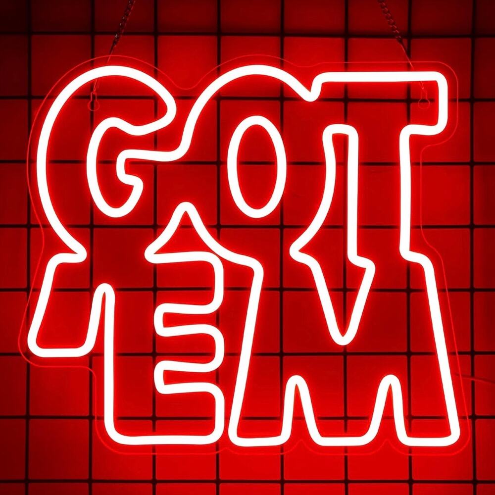 NIKE GOT’EM Neon Sign Red Night Light Room Wall Decoration